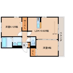 九条駅 徒歩8分 3階の物件間取画像